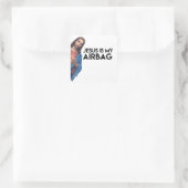 Sticker Carré Jesuis is my Airbag (Sac)