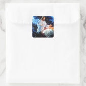 Sticker Carré Jésus-Amour-le-monde (Sac)