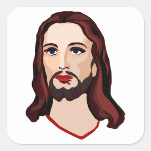 STICKER CARRÉ JESUS CHRIST