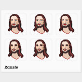 STICKER CARRÉ JESUS CHRIST (Feuille)