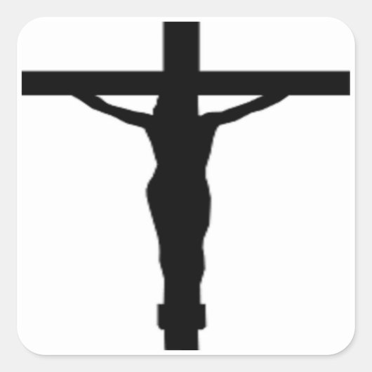 STICKER CARRÉ JESUS CHRIST (Devant)