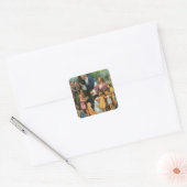 Sticker Carré Jésus-Christ Bénédiction des enfants, Religion Vin (Enveloppe)