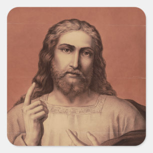 Sticker Carré Jésus-Christ le Maître