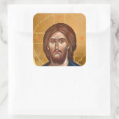 Sticker Carré Jesus Christ Pantocrator Painting (Sac)
