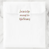 Sticker Carré Jésus est la raison de la saison (Sac)