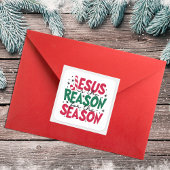 Sticker Carré Jésus Est La Raison Pour La Saison Noël