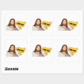 Sticker Carré Jésus J'Ai Vu Ça (Feuille)