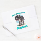 Sticker Carré Jésus n'a pas monté d'éléphant (Enveloppe)