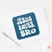 Sticker Carré Jésus sauve Bro (Enveloppe)
