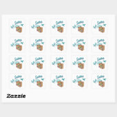 Sticker Carré Jet Setter (Feuille)