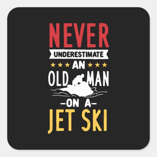 Sticker Carré Jet ski (Devant)