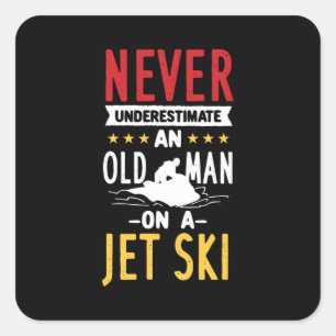 Sticker Carré Jet ski