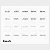 Sticker Carré J'étais une personne du peuple... (Feuille)