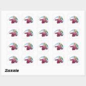 Sticker Carré Jeter Un Boomerang (Feuille)