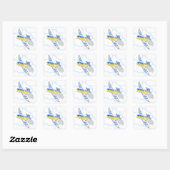 Sticker Carré Jets Avions Volant Véhicules Avions (Feuille)