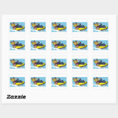 Sticker Carré Jetski Fun (Feuille)