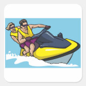 Sticker Carré Jetski Fun (Devant)