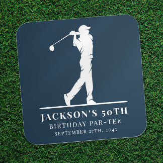 Sticker Carré Jeu d'Anniversaire de Golf de la Marine