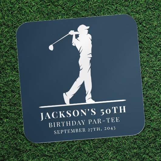 Sticker Carré Jeu d'Anniversaire de Golf de la Marine