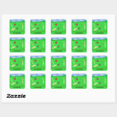 Sticker Carré Jeu de Croquet (Feuille)