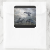 Sticker Carré Jeu de Ravens avec du temps perdu (Sac)