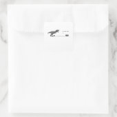 Sticker Carré Jeu Dino - T-rex (Sac)