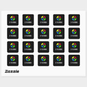 Sticker Carré Jeu - Never Forget Is 80's Gamer Gadget (Feuille)