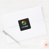 Sticker Carré Jeu - Never Forget Is 80's Gamer Gadget (Enveloppe)