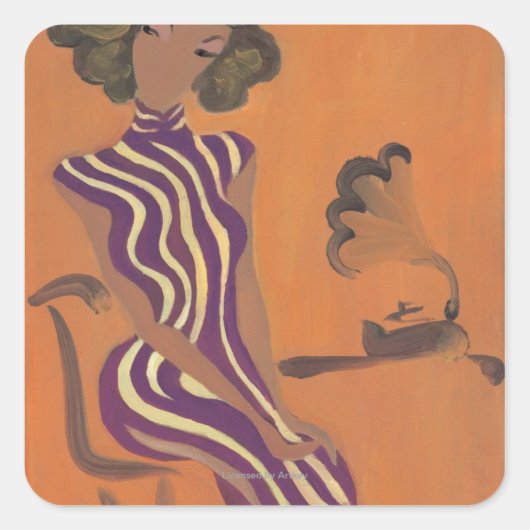 Sticker Carré Jeune florissant n° 8 (Devant)