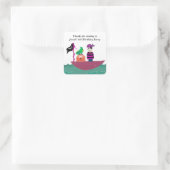 Sticker Carré Jeune garçon pirate (Sac)