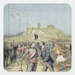 Sticker Carré Jeux olympiques à Athènes