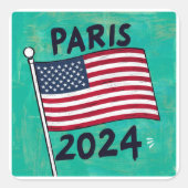 Sticker Carré Jeux olympiques de Paris (Devant)