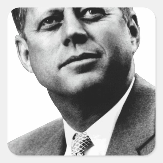 Sticker Carré JFK - John F. Kennedy (Devant)