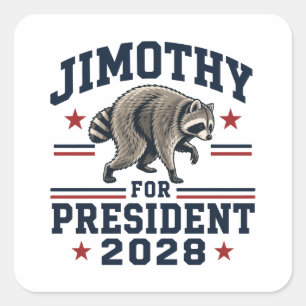 Sticker Carré Jimothy président 2028
