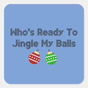 Sticker Carré Jingle Balls