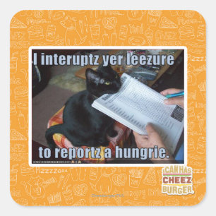 Sticker Carré J'interromps YER Leezure