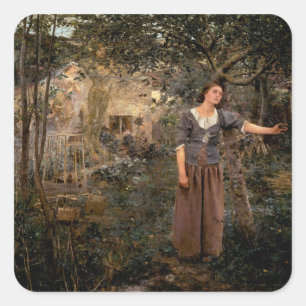 Sticker Carré joan d'arc