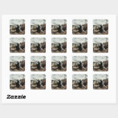 Sticker Carré Joanna le fou (Feuille)