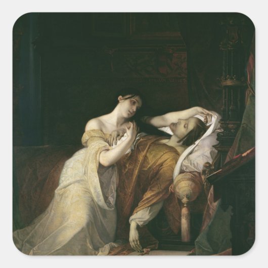 Sticker Carré Joanna le Mad avec Philip I le Handsome (Devant)