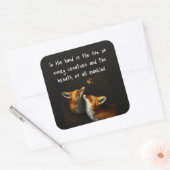 Sticker Carré Job 12:10 Écriture Vie de chaque créature (Enveloppe)