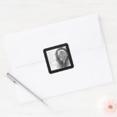 Sticker Carré Joe Biden & Citation (Enveloppe)