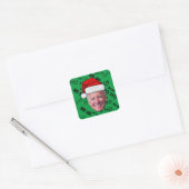 Sticker Carré Joe Biden Funny Green Ho Ho Noël (Enveloppe)
