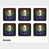 Sticker Carré Joe Biden Pride (Feuille)