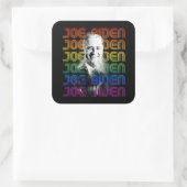 Sticker Carré Joe Biden Pride (Sac)