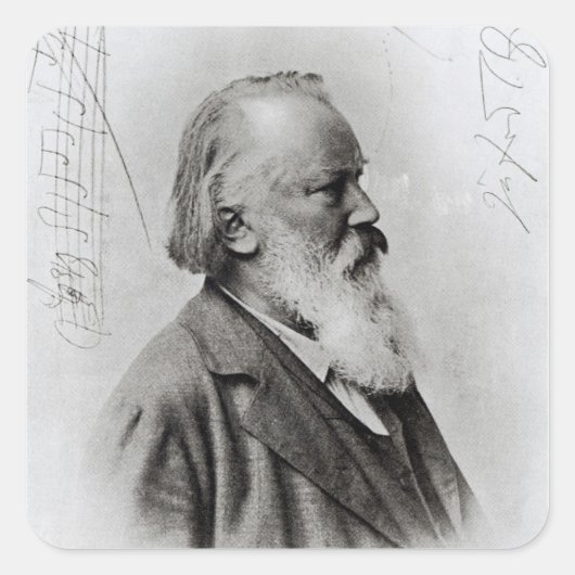 Sticker Carré Johannes Brahms (Devant)