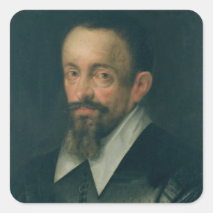 Sticker Carré Johannes Kepler, astronome, c.1612