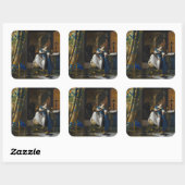 Sticker Carré Johannes Vermeer - Allégorie de la foi (Feuille)
