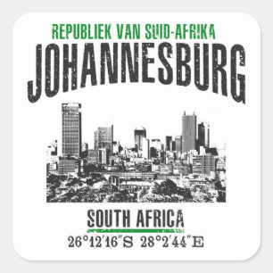 Sticker Carré Johannesburg