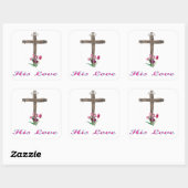 Sticker Carré john 3:16 (Feuille)