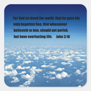 Sticker Carré John 3:16